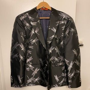 Tallia dragonfly black silver blazer 42s